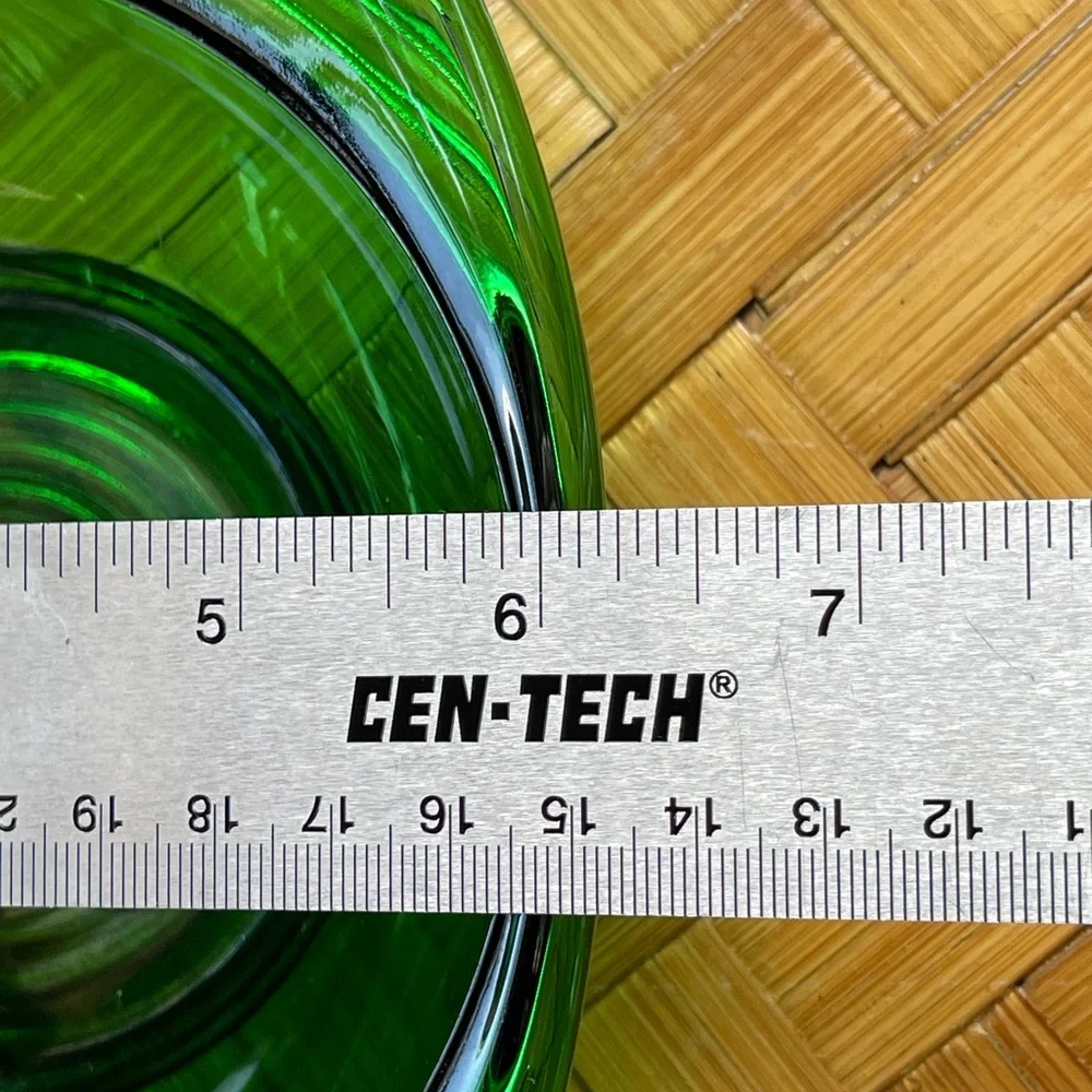 Vintage dark green trinket dish